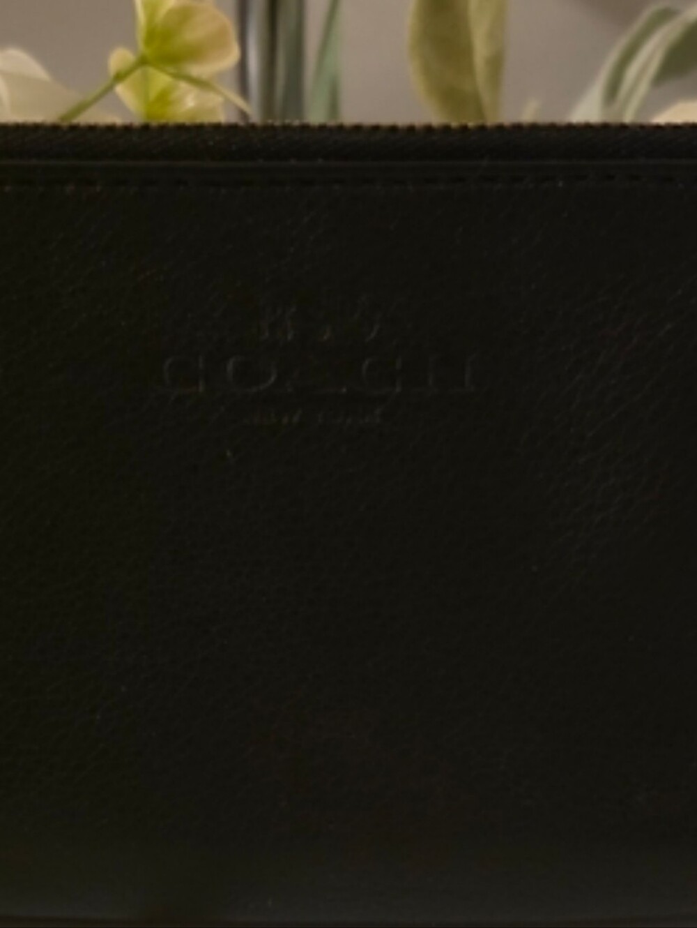 Coach Black Leather Wristlet Wallet - Picture 2 of 9